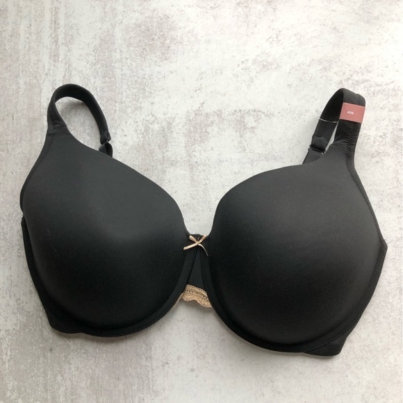 Cacique Lightly Lined Full Coverage Black Size 42G NWOT - Picture 1 of 10